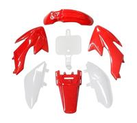 Kit carenatura in plastica for motociclette compatibili con CRF50 XR50 2021(4 Red 3 White)