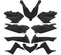 Kit carenatura P2R compatibile con Scooter Yamaha 125 X-Max 2014-2017 10 pezzi nero opaco
