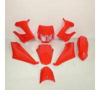 Kit carenatura P2R per moto Derbi 50 Senda dal 2000 al 2010, 8 pezzi, rosso,