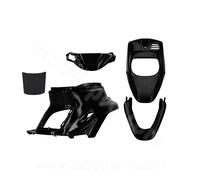 Kit carenatura TNT 5-pezzi nera metallizzata per MBK Booster Track 12 pollici