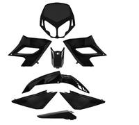 Kit carenatura TNT compatibile con Moto Derbi 50 Senda DRD Limited Edition 2004-2010 8 pezzi nero
