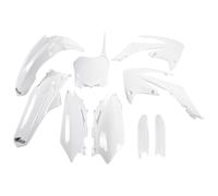 Kit carenatura UFO PLAST in 9 pezzi con protezione forcella bianca OEM