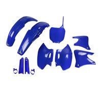 Kit carenatura UFO PLAST in 9 pezzi con protezione forcella blu OEM