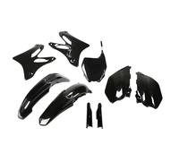 Kit carenatura UFO PLAST in 9 pezzi con protezione per forcella nero