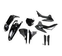 Kit carenatura UFO PLAST in 9 pezzi con protezione per forcella nero