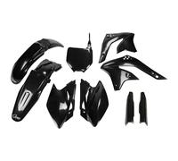 Kit carenatura UFO PLAST in 9 pezzi con protezione per forcella nero