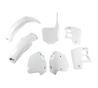 Kit carenatura UFO PLAST in plastica bianca OEM da 7 pezzi