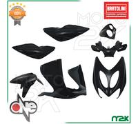 KIT CARENE 7 PEZZI CARENATURE PLASTICHE SCOCCHE NERO LUCIDO MBK NITRO 1997 2012