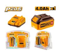 Batteria INGCO a litio 20V - 4Ah + CaricaBatterie per Elettroutensili INGCO 20V