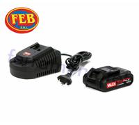 KIT CARICABATTERIE 2,2 A ONE ALL M-CB22 + BATTERIA 2 Ah 18V M-B20 A LITIO VALEX