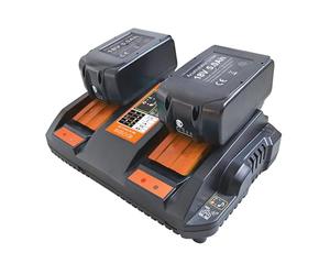 Kit Caricabatterie Doppio PNI DCH250, include 2 batterie da 18V 5Ah