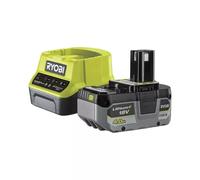 KIT CARICABATTERIE SINGOLO E BATTERIA DI RICAMBIO RYOBI "RC18120-140X" 18V 4AH