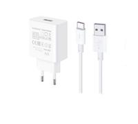 Kit caricabatterie usb-typec per tablet smartphone 1m bianco supercharge 40 watt