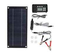 Kit Caricatore Pannello Solare da 600 W con Regolatore di Carica 100 A, Cavo di Collegamento, 4 Ventose, Cavo di Ricarica per Auto e Clip di Uscita, Kit Pannello Solare in