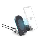 Kit Caricatore Senza Fili "QI-FC15S", 15 W Per Smartphone, Grigio