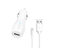 Kit caricatore USB da auto con cavo Lightning MFi-Certified