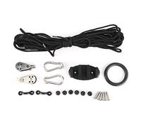 Kit Carrello per Ancora con Puleggia per Corda, Set Ancora per Kayak con Hardware in Acciaio Inossidabile, Rampa per Deriva Regolabile e Palo di Picchettamento per Canoa, Include