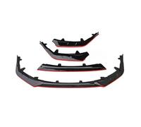 Kit Carrozzeria Nero Lucido Per Toyota Per Corolla SE XSE Per Modelli Sportivi 2021 2022 2023 Diffusore Spoiler Per Paraurti Anteriore(Black Red)