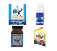 Kit CARTA AROMATICA D'ERITREA SPRAY BLU + 24 CARTINE BLU + 24 GIALLE + OLIO BLU