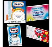 Kit Carta Regina Rotoloni 12 - Blitz 5 - Fazzoletti 5 - Tovaglioli 10