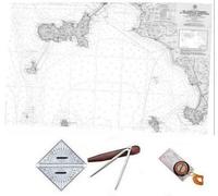 KIT CARTEGGIO PER PATENTE NAUTICA CON CARTA DIDATTICA 5 D