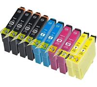 KIT CARTUCCE COMPATIBILI T1631 T1632 T1633 T1634 T1636 XL PER EPSON WORKFORCE WF-2630 WF-2760 WF-2540 WF-2530 WF-2520 WF-2510 WF-2010 WF-2650 WF-2660 WF-2750 KIT DA 5-10 - 20-30 - 60 PEZZI (10)