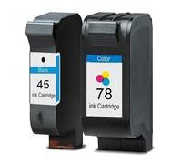 Kit cartucce d'inchiostro compatibile con HP 45 + HP 78 XL per Officejet Pro 1150C, 1170C, 1175C, Photosmart 1000, 1100, 1115, 1215, 1218, 1315