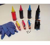 KIT CARTUCCE RICARICABILI 920XL CON CHIP NON ORIGINALI HP PER Officejet 6000 SE,