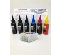 KIT CARTUCCE RICARICABILI AUTO RESET PER EPSON EXPRESSION HOME XP-435 XP-245