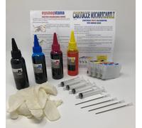 KIT CARTUCCE RICARICABILI ORIGINALI INKJET PER EPSON STAMPANTE STYLUS Bx610FW