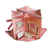 Kit casa dei libri in miniatura | 1:12 Simpatiche figurine minuscole | Divertenti mini libri fai da te kit modello casa delle bambole | Set creazione cottage campagna 3D piccole librerie proporzioni