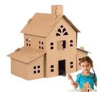 Kit Casa Di Natale Luminosa Fai Da Te - Migliora Abilità Manuali | Casetta Biscotti Artigianale Con Materiali & Luci | Per Bambini E Adulti, Regalo Festivo, Sviluppa La Creatività
