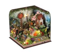 Kit - Casa in miniatura fatta a mano, set di edifici creativi, tavolo per una libreria in camera da , mostra artistica per adolescenti e adulti, gallo decorativo