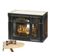 Kit casa in miniatura, modello di casa delle bambole - Idea della stanza Artigianato di giocattoli di costruzione della casa in miniatura,Casa delle bambole di puzzle in legno realistico e resistente