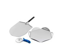 KIT "CASA MIA" CON PALA 30 CM, VASSOIO E ROTELLA 10 CM - GIMETAL