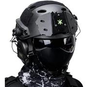Kit casco antiurto FAST PJ high cut, maschera protettiva integrale futuristica, cuffie tattiche con cancellazione del rumore per Airsoft Paintball Cosplay