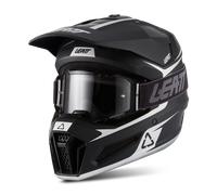 Kit Casco Cross Leatt 3.5 V.27 con Maschera Vizion 2.5s NeroS Nero
