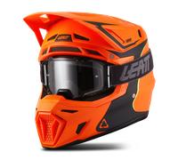 Kit Casco Cross Leatt 8.5 V.27 con Maschera Velocity 5.5 Fire OrangeL Fire Orange