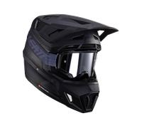 Leatt 7.5 V24 Stripes Casco da motocross con occhiali, nero-grigio, taglia L per maschi