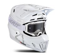 Kit Casco Cross Leatt Moto 7.5 V25 con Maschere Cross BiancoXS Bianco