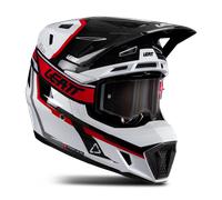 Leatt 7.5 V26 Casco da motocross con occhiali, nero-bianco-rosso, taglia XL per maschi