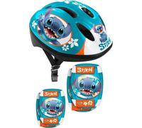 Kit casco e protezioni Disney Stitch regolabile 50-56 cm