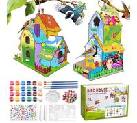 Kit Casetta per Uccelli in Legno da Dipingere per Bambini - DIY Progetti di Artigianato, Casette per Uccelli - Progetti Artigianali