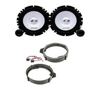 Kit casse ALPINE MERCEDES con adattatori E SUPPORTI ANT/POST