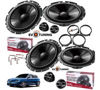 Kit Casse Altoparlanti Pioneer Ant/Post 4 Woofer Tweeter+Adattatori per Alfa 147