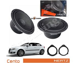 Kit Casse Woofer Hertz C 165 L Anteriori per Audi A3 8P 2003>11 + Adattatori