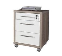 KIT CASSETTIERA 3 CASSETTI ROVERETARTUFO/BIANCO CM. 45X48,5X63H