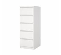 KIT CASSETTIERA NAIA 5 CASS 40X50X111CM BIANCO