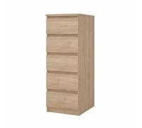 KIT CASSETTIERA NAIA 5 CASS 40X50X111CM ROVERE