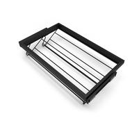 Kit Cassetto Portascarpe e Telaio per Armadio 800 mm in Alluminio e Plastica Emuca Nero